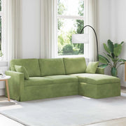 Divano Verde chiaro 228 x 134 x 80 cm Velluto 42024470