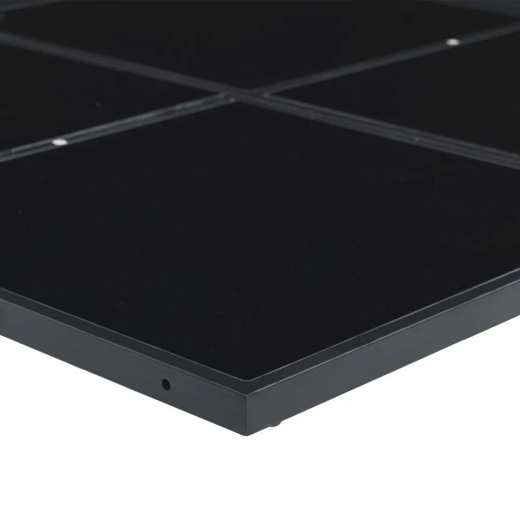 Set da Pranzo da Giardino 11 pz Nero in Textilene 3295121