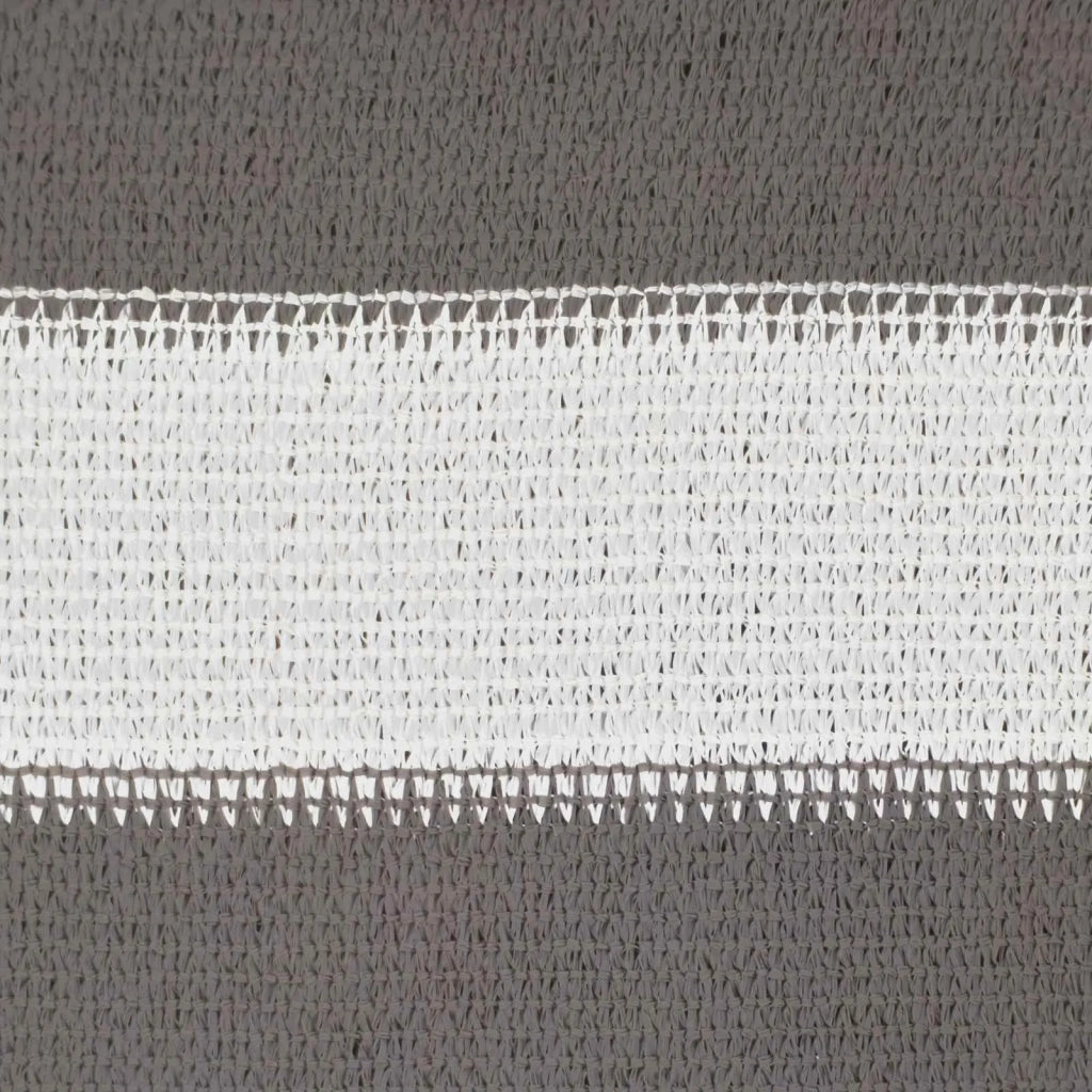 Telo Ombra-Vela Ombreggiante-Parasole a Vela Grigio chiaro e bianco 7 x 7 m HDPE