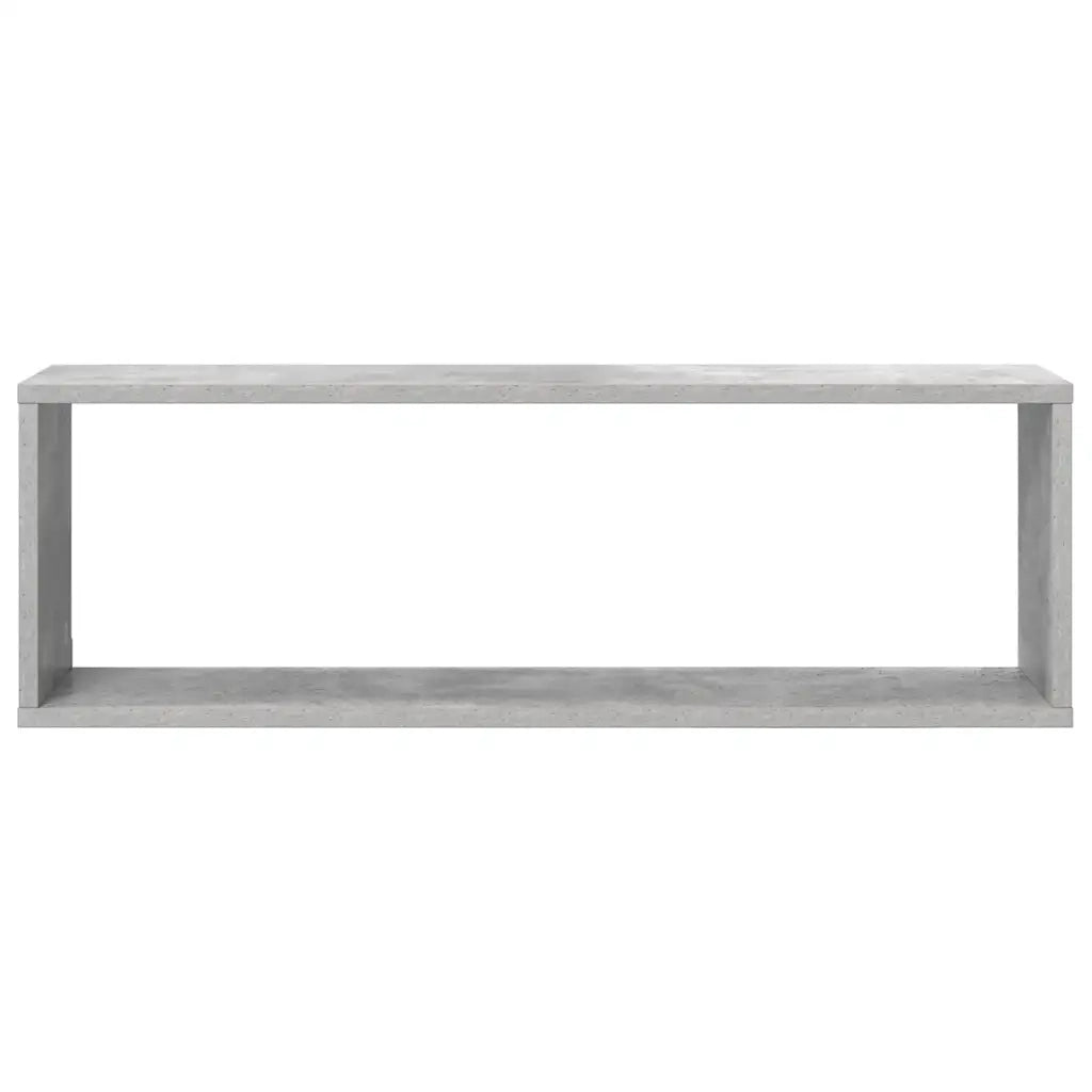 Mensole Parete Cubo 4pz Grigio Cemento 80x15x26,5cm Multistrato 807119