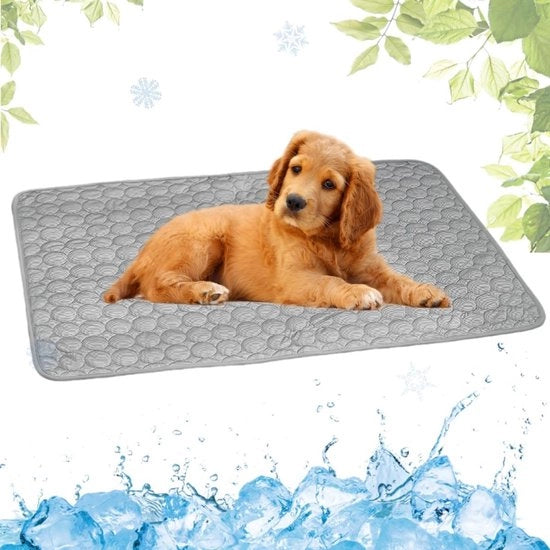 Matte per Cani Estivi - Resistente allo Sfregamento - Dimensioni 100 x 70 cm - Colore Grigio