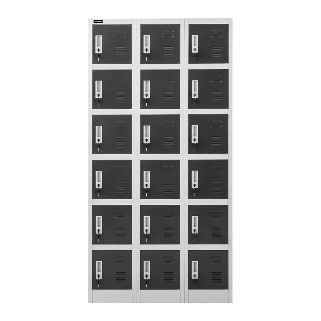 Armadio a 15 scomparti 180 cm grigio 14_0000471