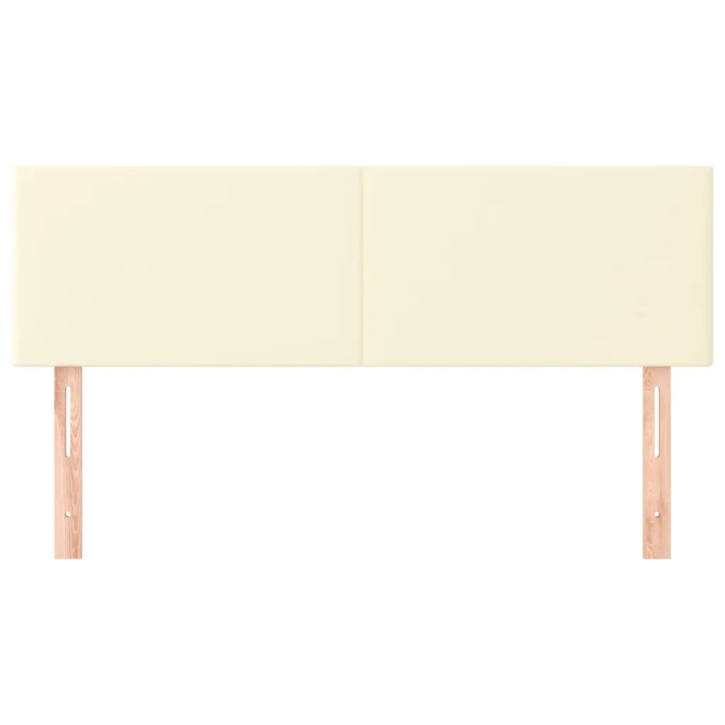 Testiera | Testata Crema 144x5x78/88 cm in Similpelle