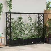 Letto Rialzato con Griglia e Tetto Nero 203 x 40 x 127 cm PP 3423157
