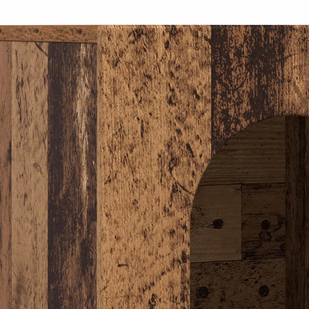 Credenza | Madia | Buffet da pranzo | Armadio da pranzo Legno vecchio 100 x 35 x 59 cm Legno multistrato