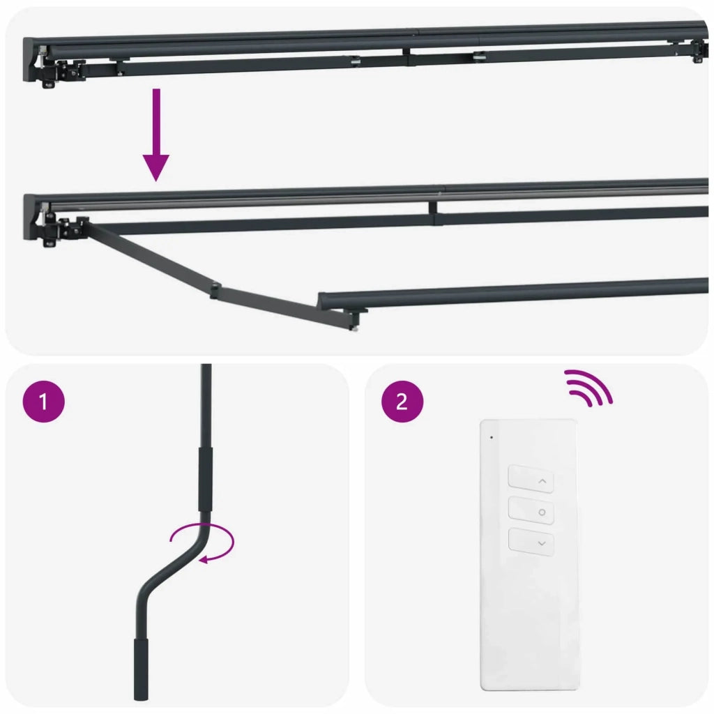 Tettuccio Elettrico Retrattile Marrone e Antracite 4,5 × 3,5 m 3422098
