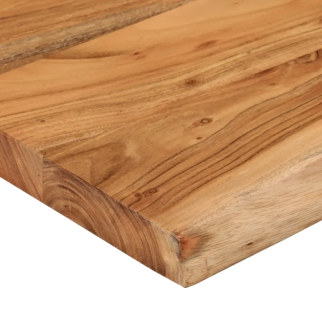 Piano Tavolo | Superficie Tavolo | Piano Scrivania 90x40x2,5 cm Rettangolare Legno Acacia Bordi Vivi