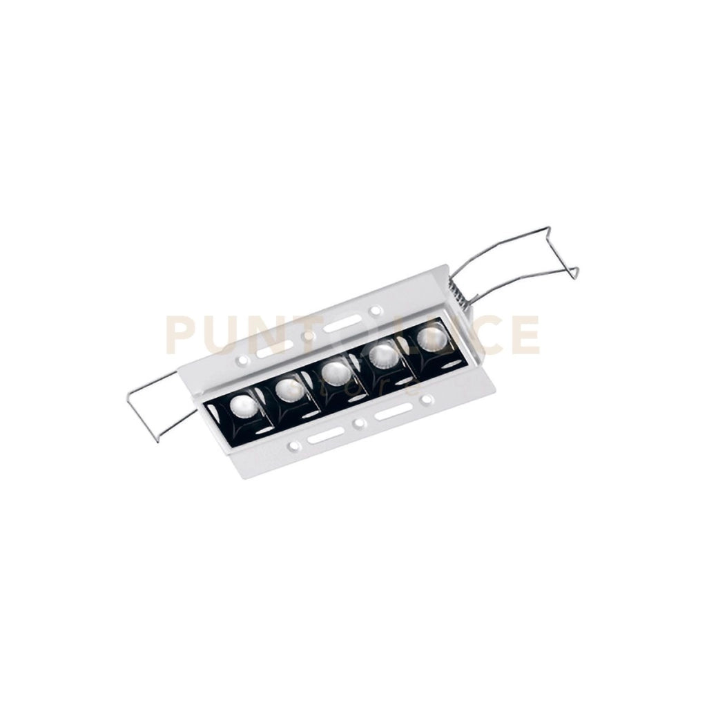 GFA1130N- FARETTO AD INCASSO 5 LUCI A SCOMPARSA A LED 4000K 830LM 10W BIANCO