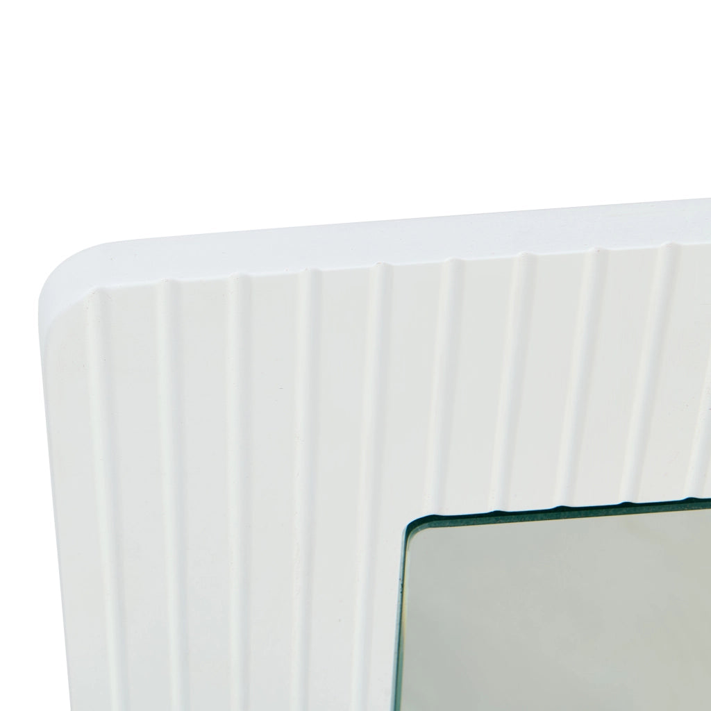 SPECCHIO DA PARETE 80x80 cm Bianco in MDF