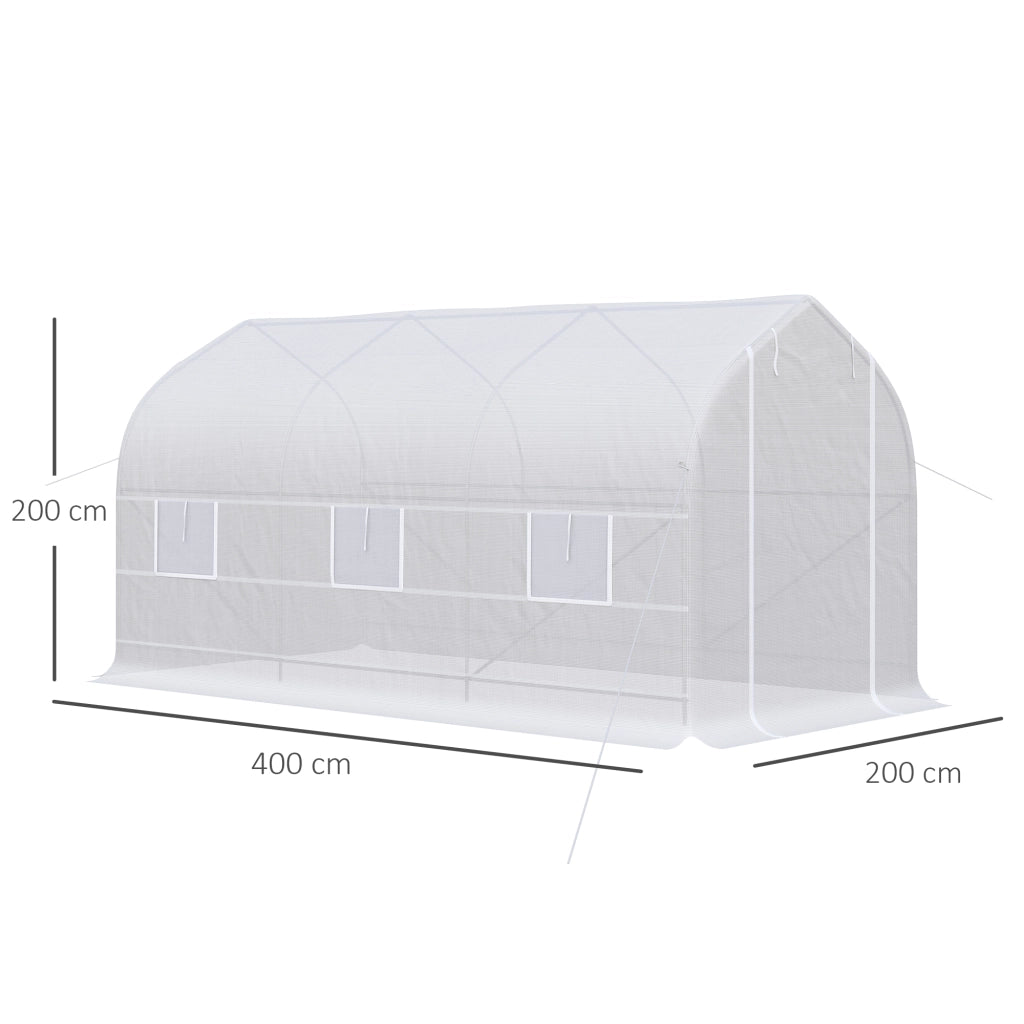 Serra Tunnel da Giardino ¨C Minimal ¨C Bianco 4x2x2m