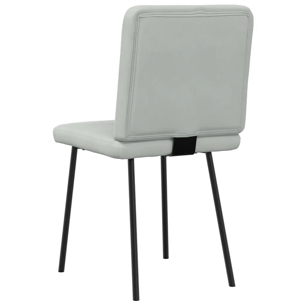 Sedie da Pranzo 2 pz | Sedie da cucina Grigio Chiaro in Velluto