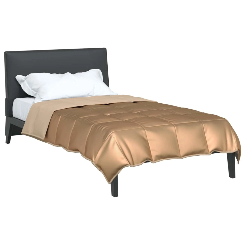 Piumone | Duvet Completo Annuale Oro 155 x 220 cm Satin e Micropile