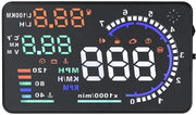 Display di Testa Sottile - 5,5'' Schermo - Compatibile con OBD II - Visualizzazione Multicolore - Visualizzazione Velocità - Proiezione Dati di Guida - Pannello di Controllo Auto