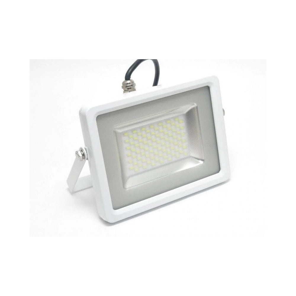 Trade Shop - V-tac Faro Led Smd 10w 20w 30w 50w 100w Ultra Slim Da Esterno Colore Bianco - -bianco Caldo-20 Watt