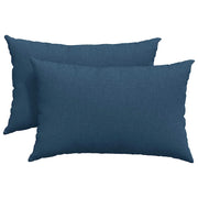 Cuscini da Divano 2 pz | Cuscini per sedie Blu 60 x 40 cm Tessuto