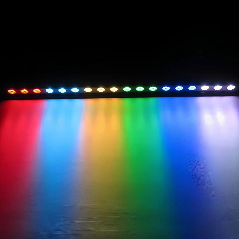 24V Wall Washer Pieghevole IP67 RGBW DMX 512 25° Barra LED Pareti Esterne Illuminazione Verticale