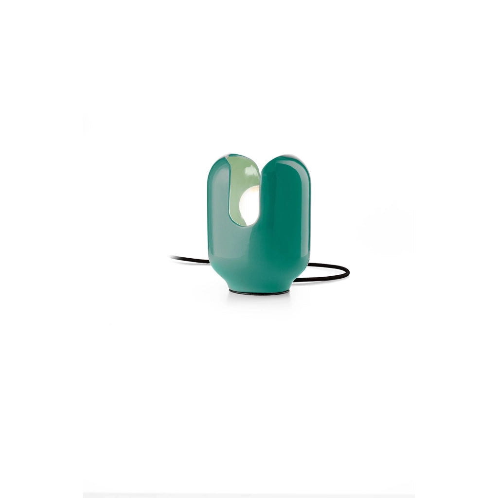 Lumetto Vintage Decò Batucada Ceramica Turchese 1 Luce E27