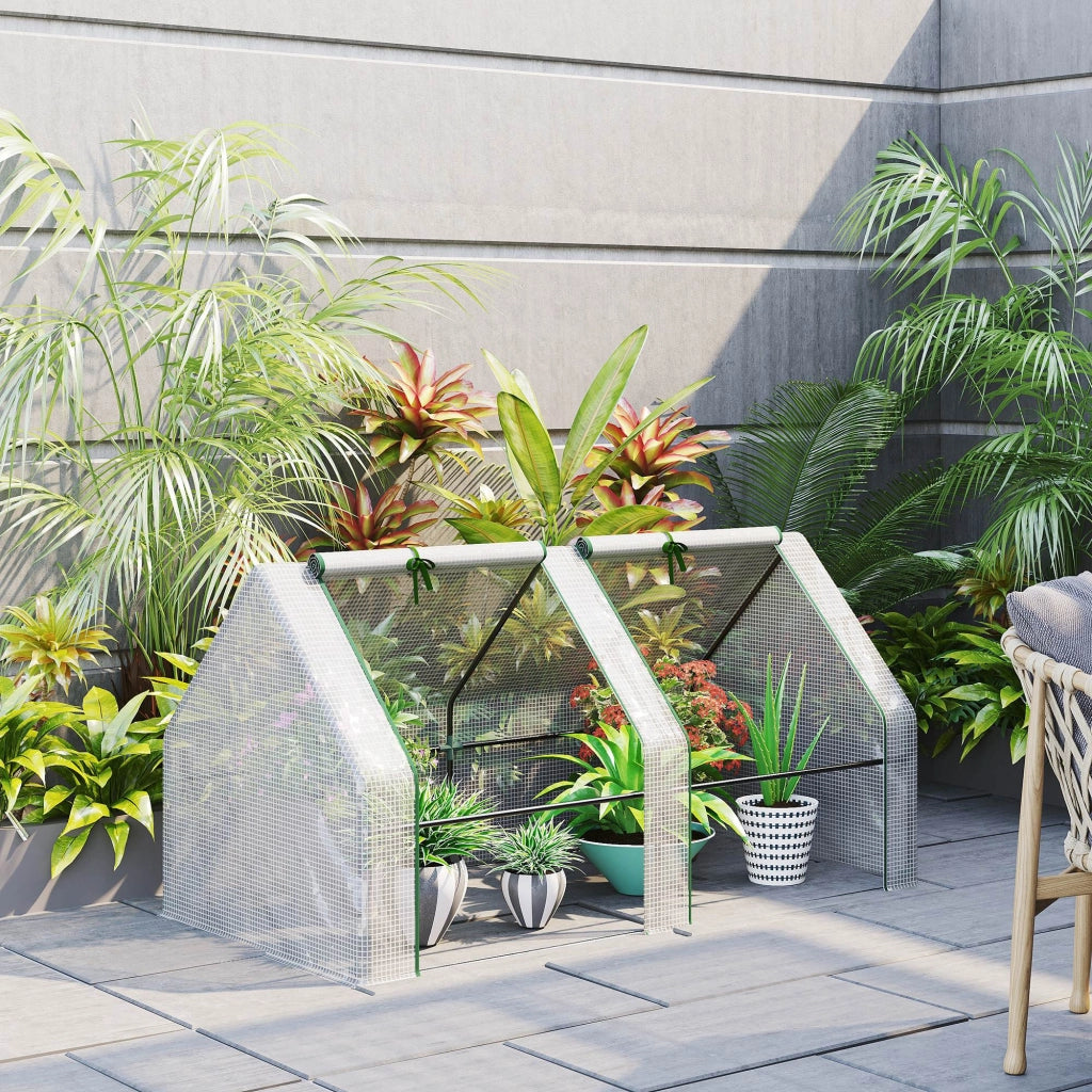 Mini Serra da Giardino ¨C zephmum ¨C Bianco 180x90x90cm