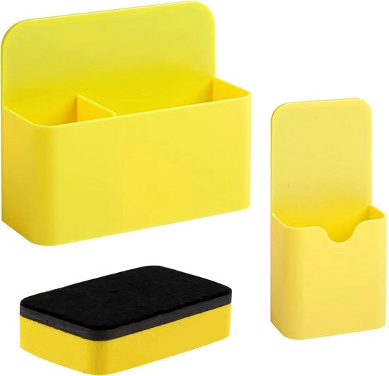 Penna magnetica, 2-pack, penne magnetiche, penne per whiteboard, accessori per scuola e ufficio, inclusa spugna per whiteboard gialla.
