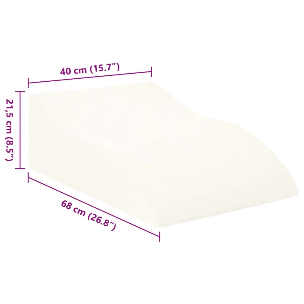 Cuscino per Gambe Bianco 68 x 40 x 21,5 cm Schiuma PU 42020186