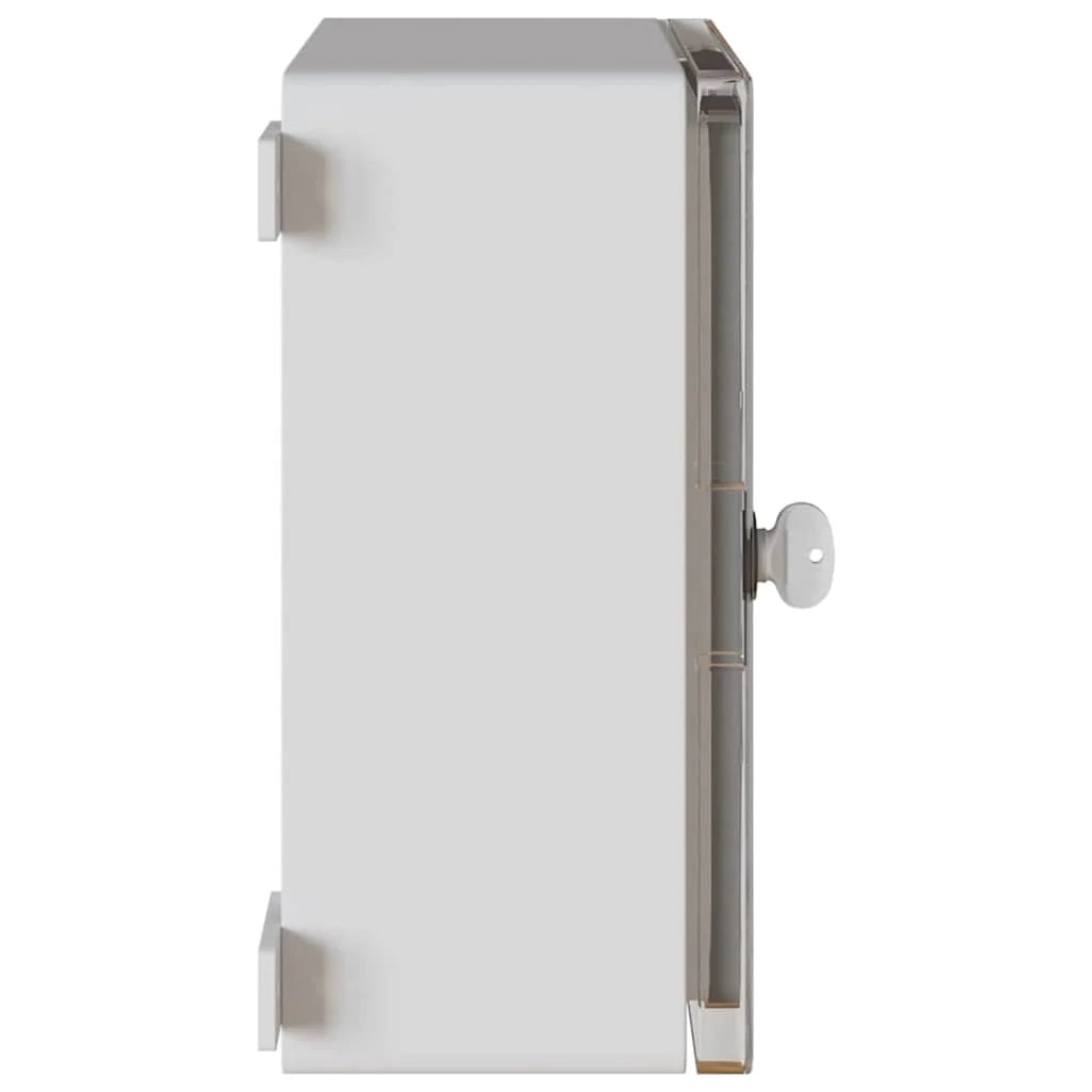Armadio elettrico moderno 30 x 16,5 x 35 cm resistente stile contemporaneo uso interno/esterno plastica grigia 02_0058210