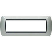 Living Int. - Placca 7 posti alluminio- L4807AL