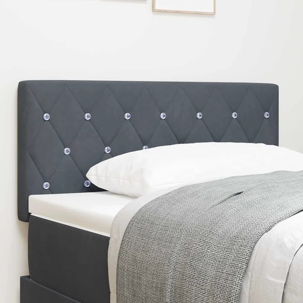 Testiera | Testata Grigio scuro 90 cm Velluto