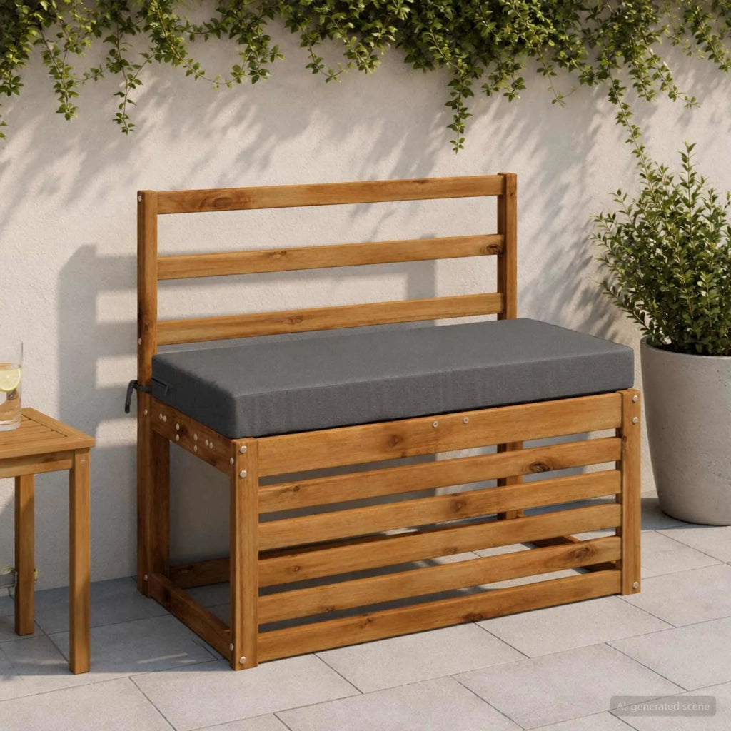 Cuscino per panchina SOEST 100% Poliestere Grigio 949564