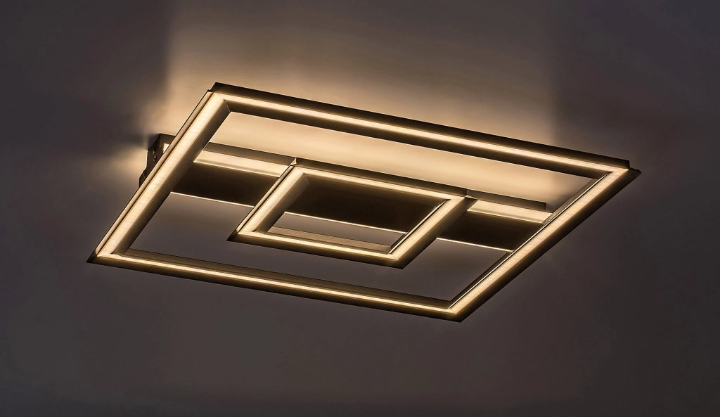 Plafoniera LED Rabalux Sidona geometrica nera 48W 48,5cm
