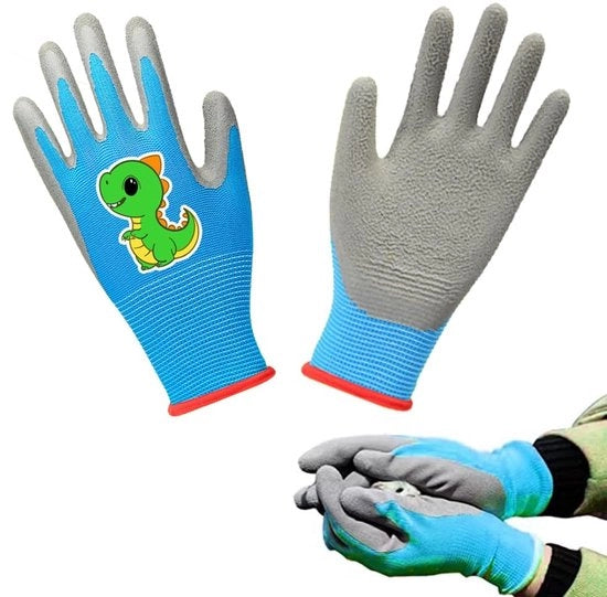 Manopole per bambini - Manopole protettive - Manopole per lavoro - Pala per mano in latex e gomma - Progettate ergonomicamente - Respiranti e comode