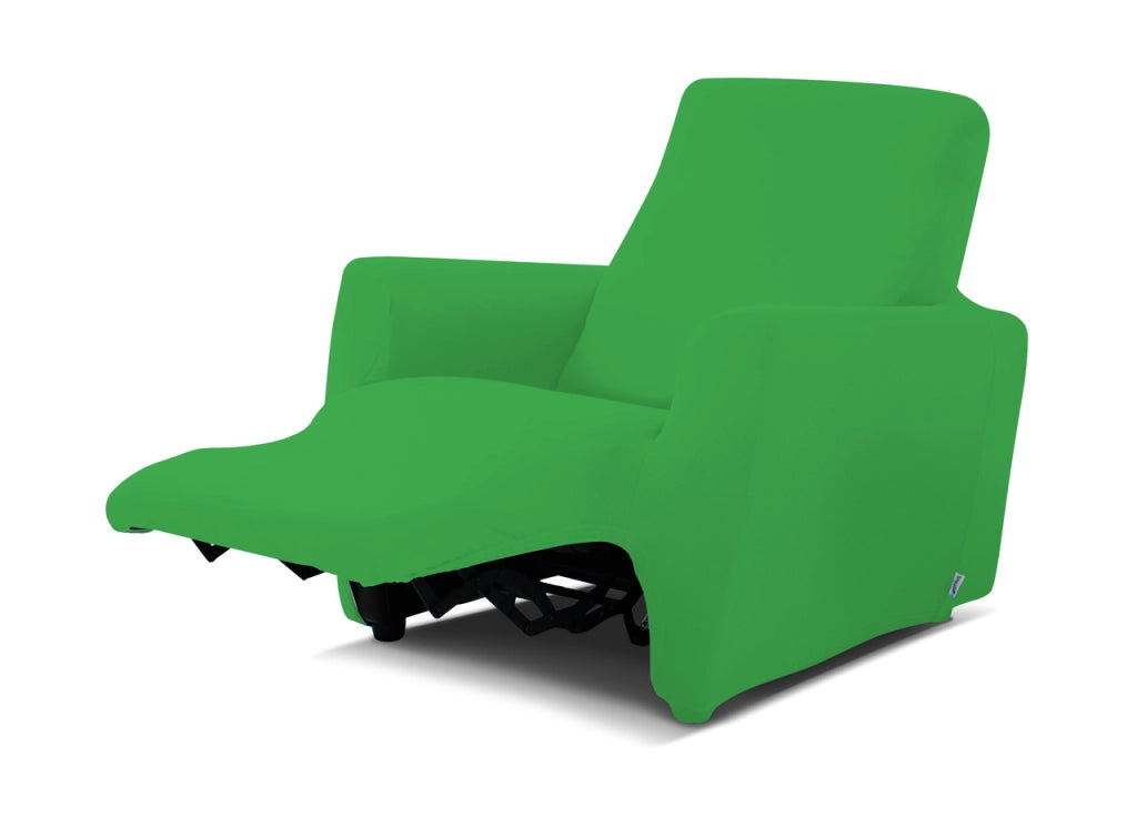 Copripoltrona Reclinabile Antimacchia Elasticizzata Genius Relax Lounge Tinta Unita - Poltrona - Verde Oliva 1006
