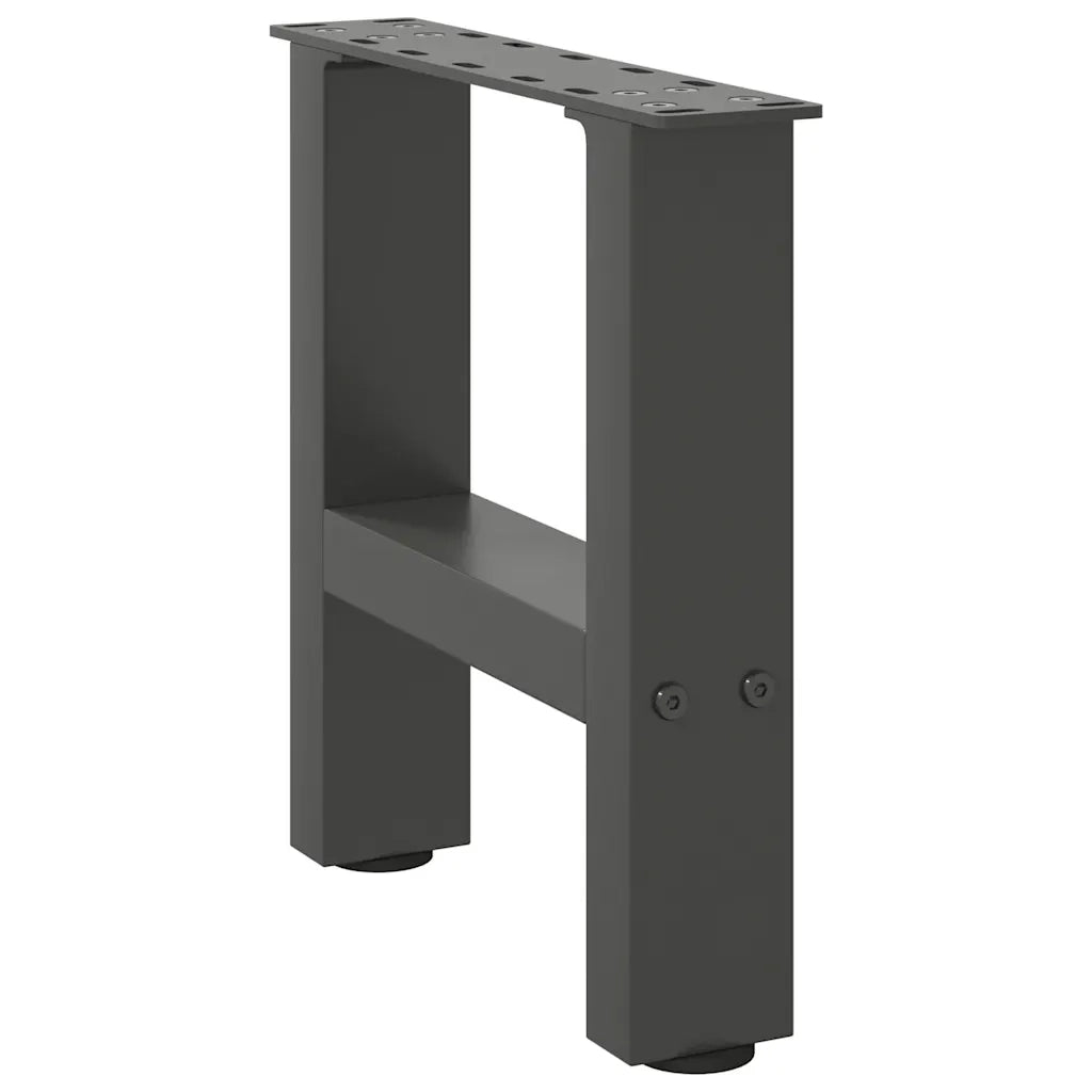 Gambe per Tavolino da Caffè Antracite 2 pz 40x(30-31) cm Acciaio 4013258