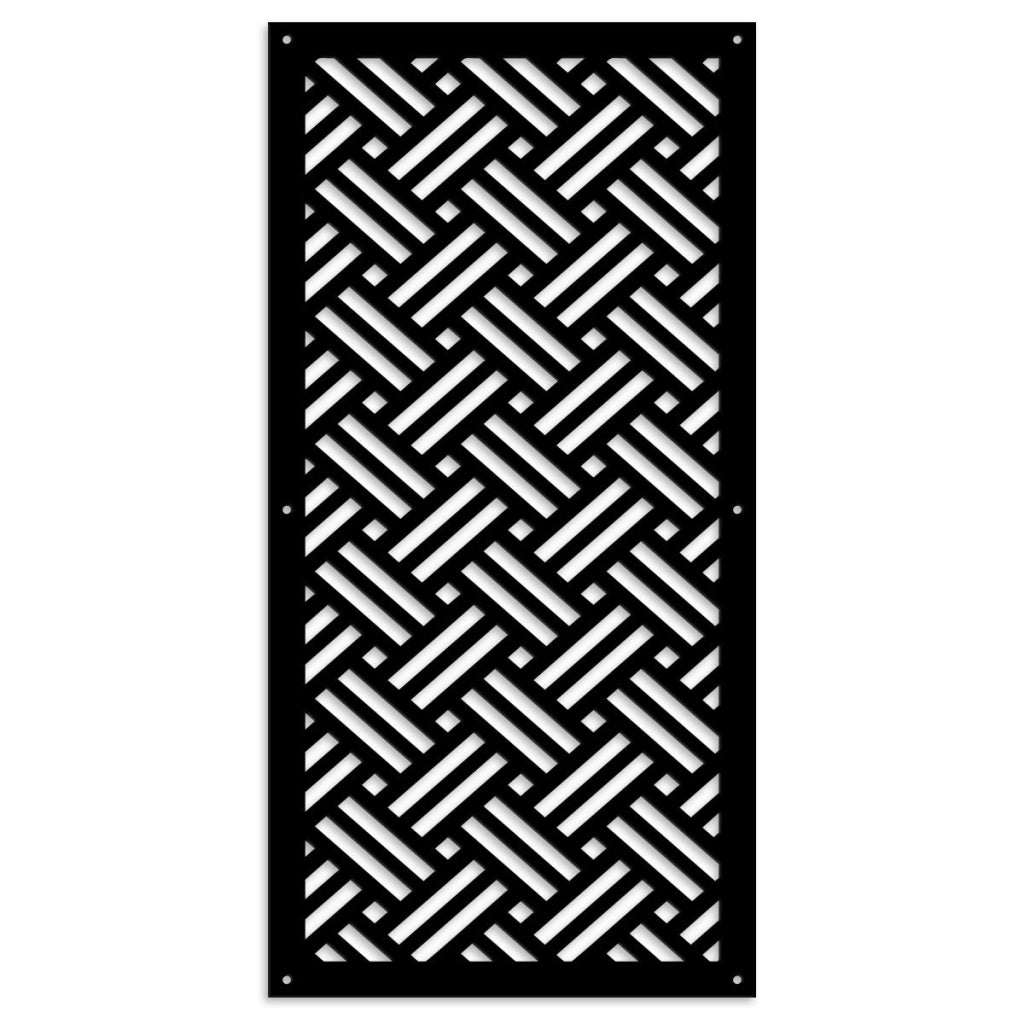 FILOTTO - Pannello in PVC traforato - Parasole Colore: nero, Misura: 50x150 cm