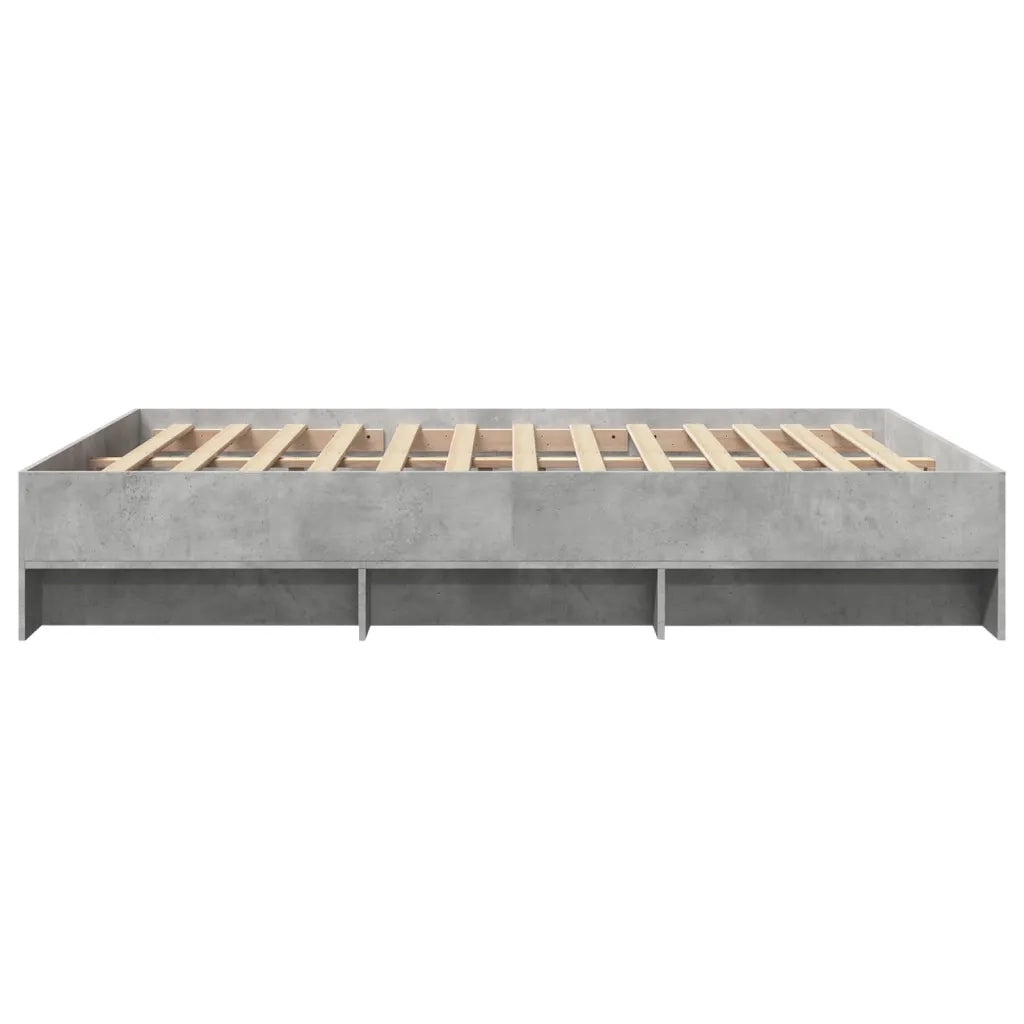 Giroletto-Struttura Letto Grigio Cemento 150x200 cm in Legno Multistrato 767555