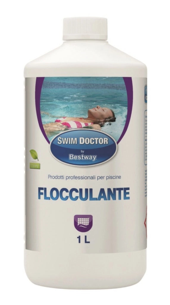 Floculante Per Piscina Litri 1 Per Trasparenza Pulizia Acqua 59010 Set 5 Pezzi- Best Way