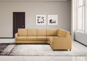 Divano karay 3 posti (tre sedute da 60cm)+ angolo + divano 2 posti medio (due sedute da 70cm) misure esterne l.281x241 | ocra - Mobili 2G