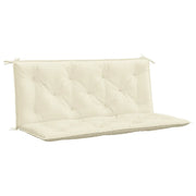 Cuscino per Panca | Cuscini per sedie Bianco Crema 120x(50+50)x7cm Tessuto Oxford