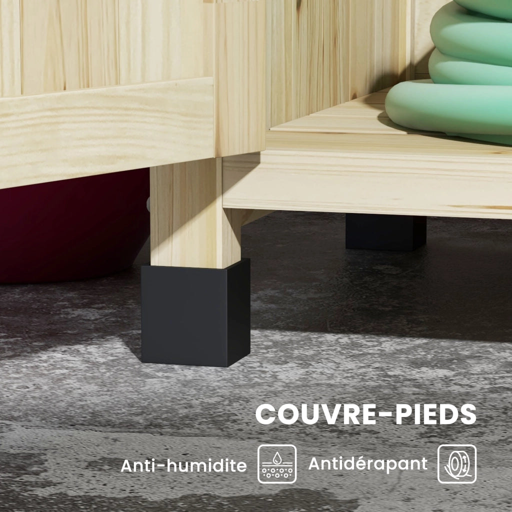 Tavolo da lavoro ¨C Minimal ¨C 90.5x41x124.5 cm legno naturale