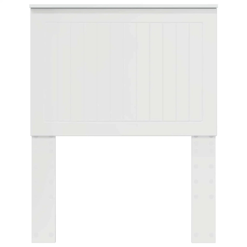 Testiera | Testata con Testiera | Testata Bianco Lucido 75 cm Legno multistrato