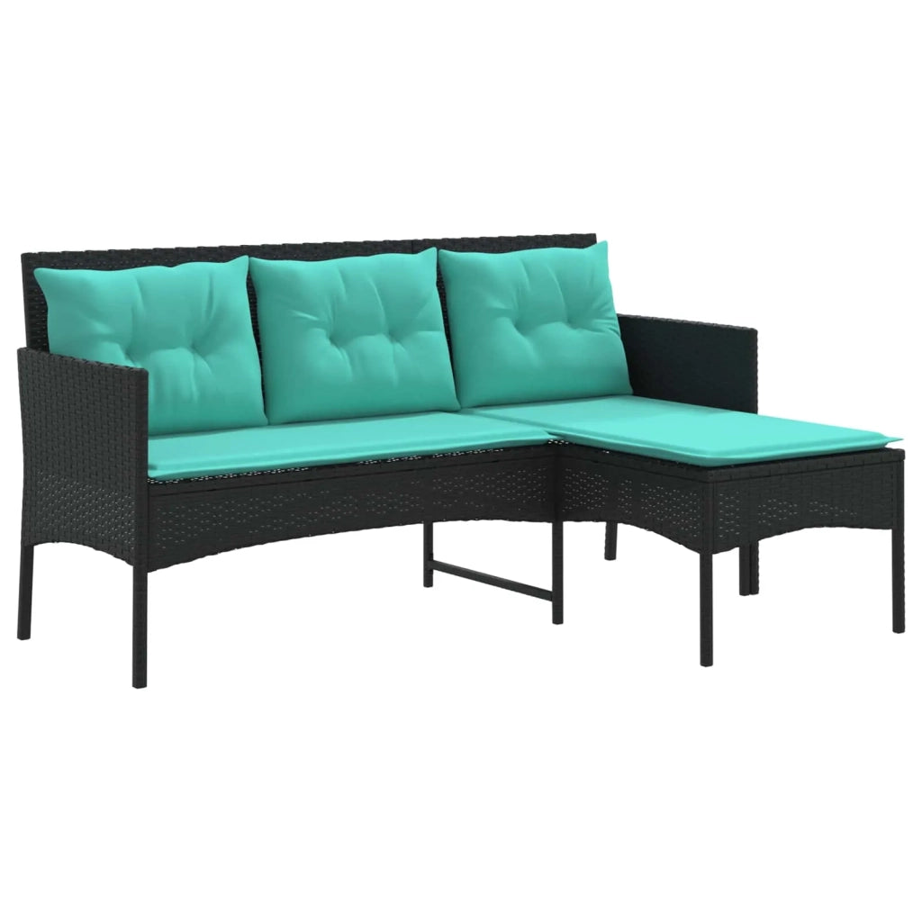 Set Divano da Giardino con cuscino 2 pcs polyrattan 4103811
