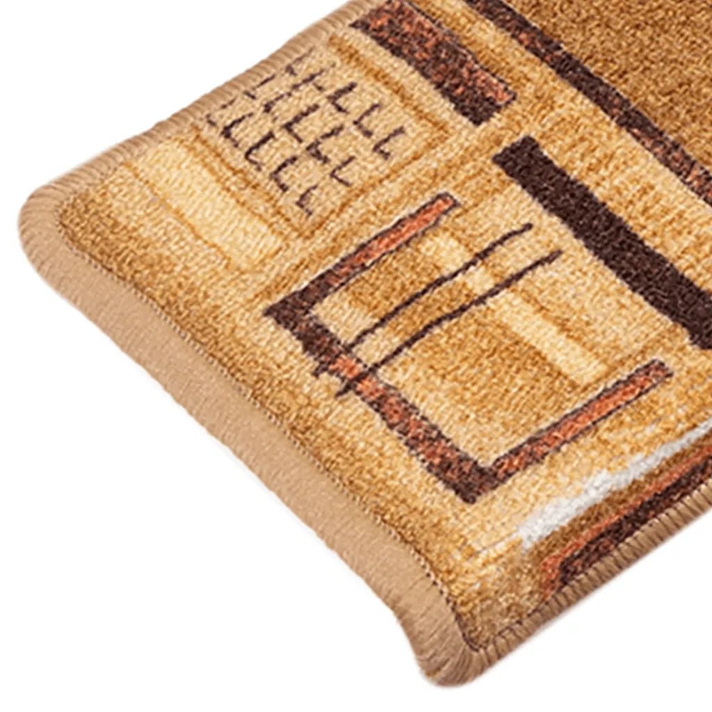 Tappetini per Scale Autoadesivi 10 pz | Gradini per Scale 65x21x4 cm Beige