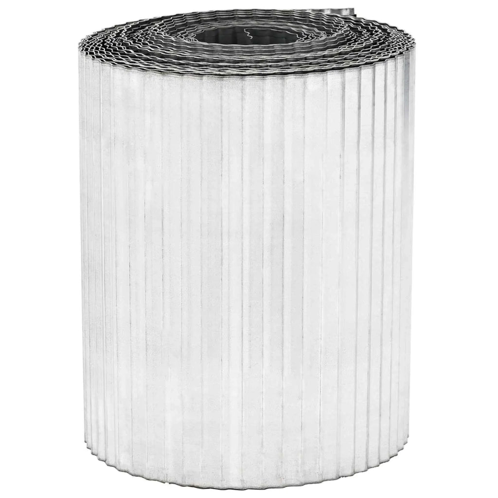 Bordura per Prato 20 m x 10 cm Acciaio zincato Argento 42030323