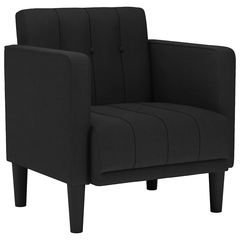 Divano Sedia con Braccioli Nero 53 cm in Tessuto 4100545