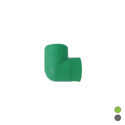 GOMITO LISCIO 90  °  FF IN POLIPROPILENE- Diam. 25  Grigio- DH- pezzi 1