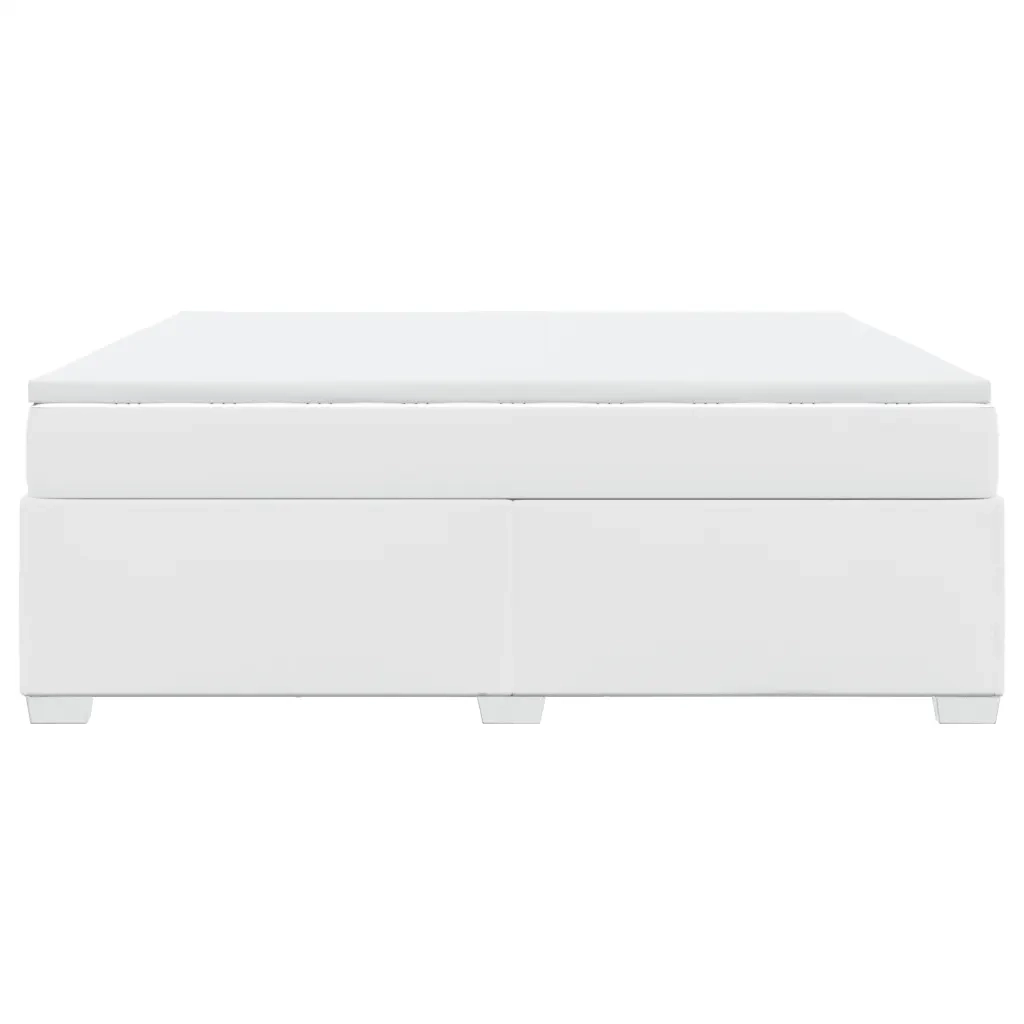Giroletto a Molle con Materasso Bianco 180x200 cm in Similpelle 3285222