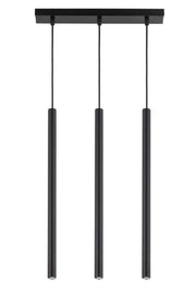 Lampada a sospensione moderna Sopel nera 3 luci G9 Sigma