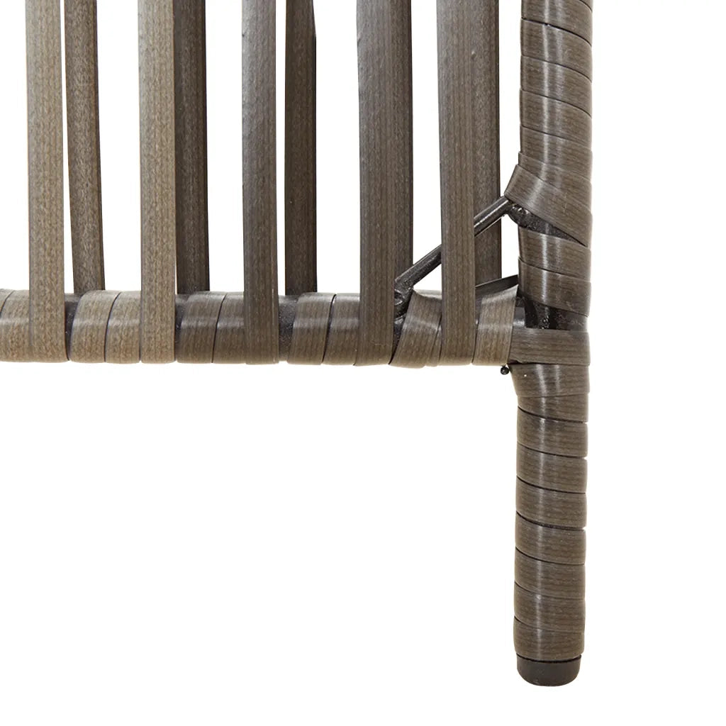 Divisorio per Ambienti | Divider per stanze | Paravento a 6 Pannelli Grigio in Polyrattan