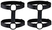 Verstabile Cinture in Pelle PU - 2 Pezzi Nero