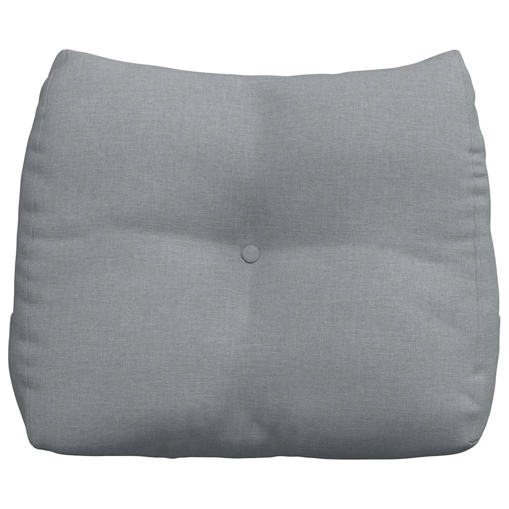 Cuscino per Schiena Grigio chiaro 60 x 24 x 50 cm Tessuto 42014383