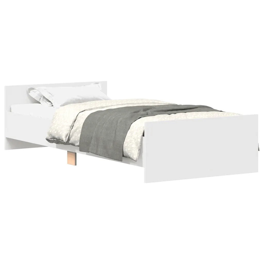 Giroletto-Struttura Letto Bianco 90x200 cm in Legno Multistrato 159557